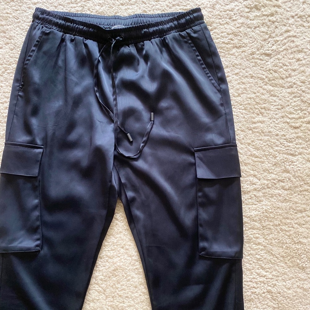 Kenneth Cole Satin Black Joggers (RUNS LARGE)